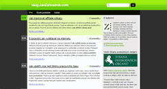 Desktop Screenshot of blog.janzahradnik.com